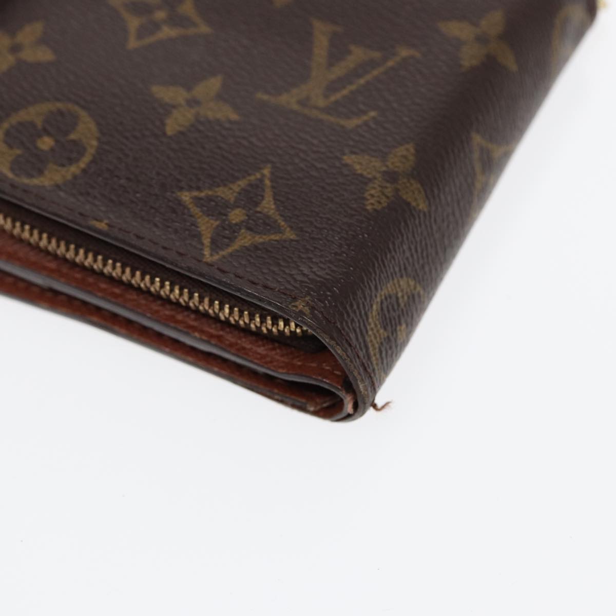 LOUIS VUITTON Monogram Compact Zip Wallet M61667 LV Auth bs17099