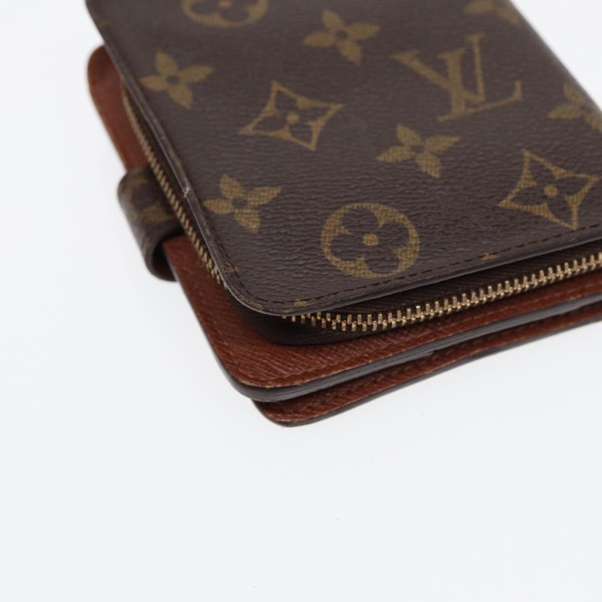 LOUIS VUITTON Monogram Compact Zip Wallet M61667 LV Auth bs17099