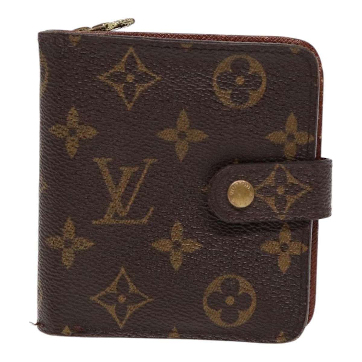 LOUIS VUITTON Monogram Compact Zip Wallet M61667 LV Auth bs17099