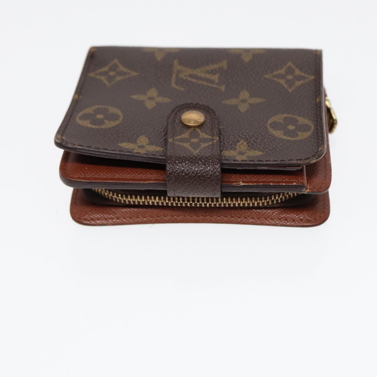 LOUIS VUITTON Monogram Compact Zip Wallet M61667 LV Auth bs17099