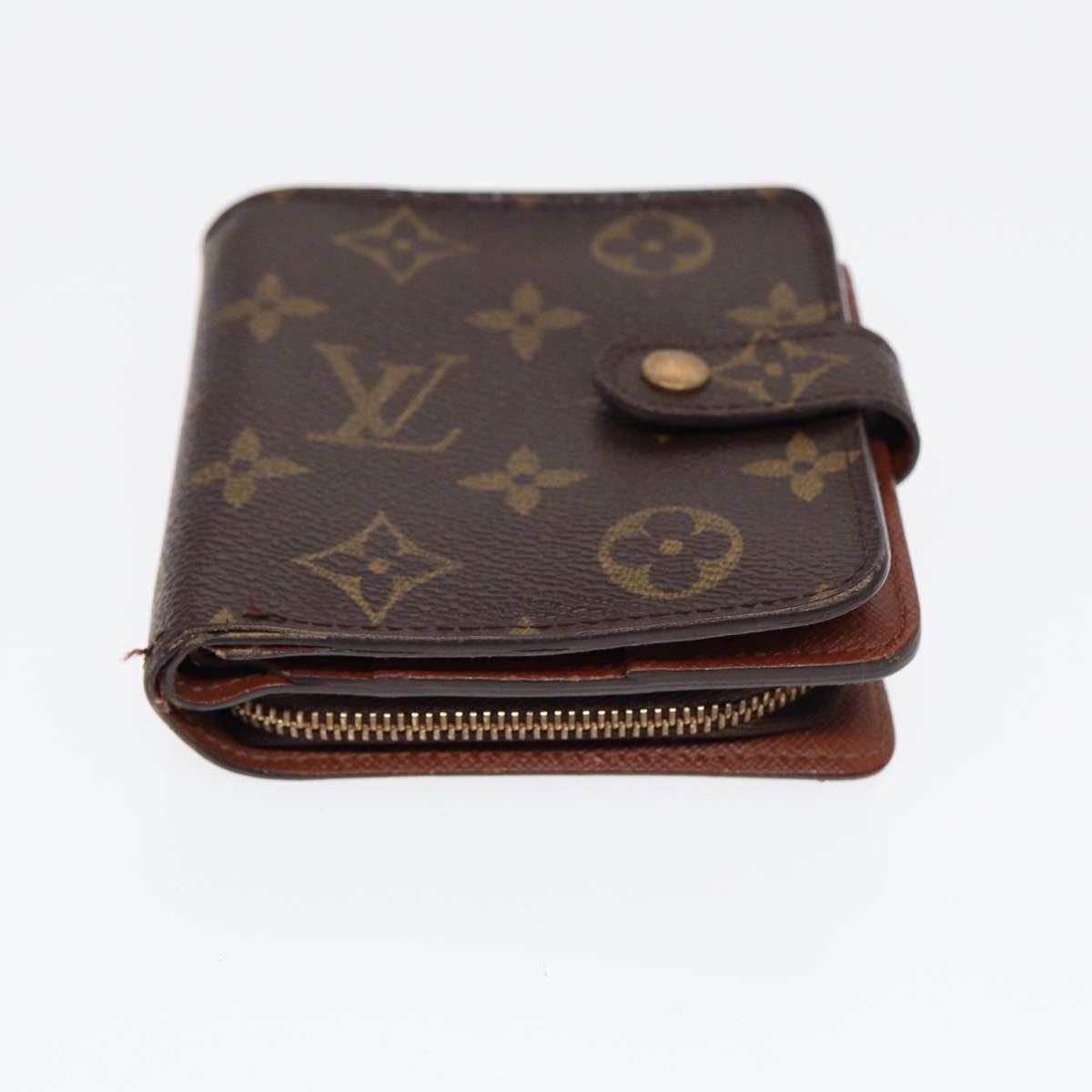 LOUIS VUITTON Monogram Compact Zip Wallet M61667 LV Auth bs17099