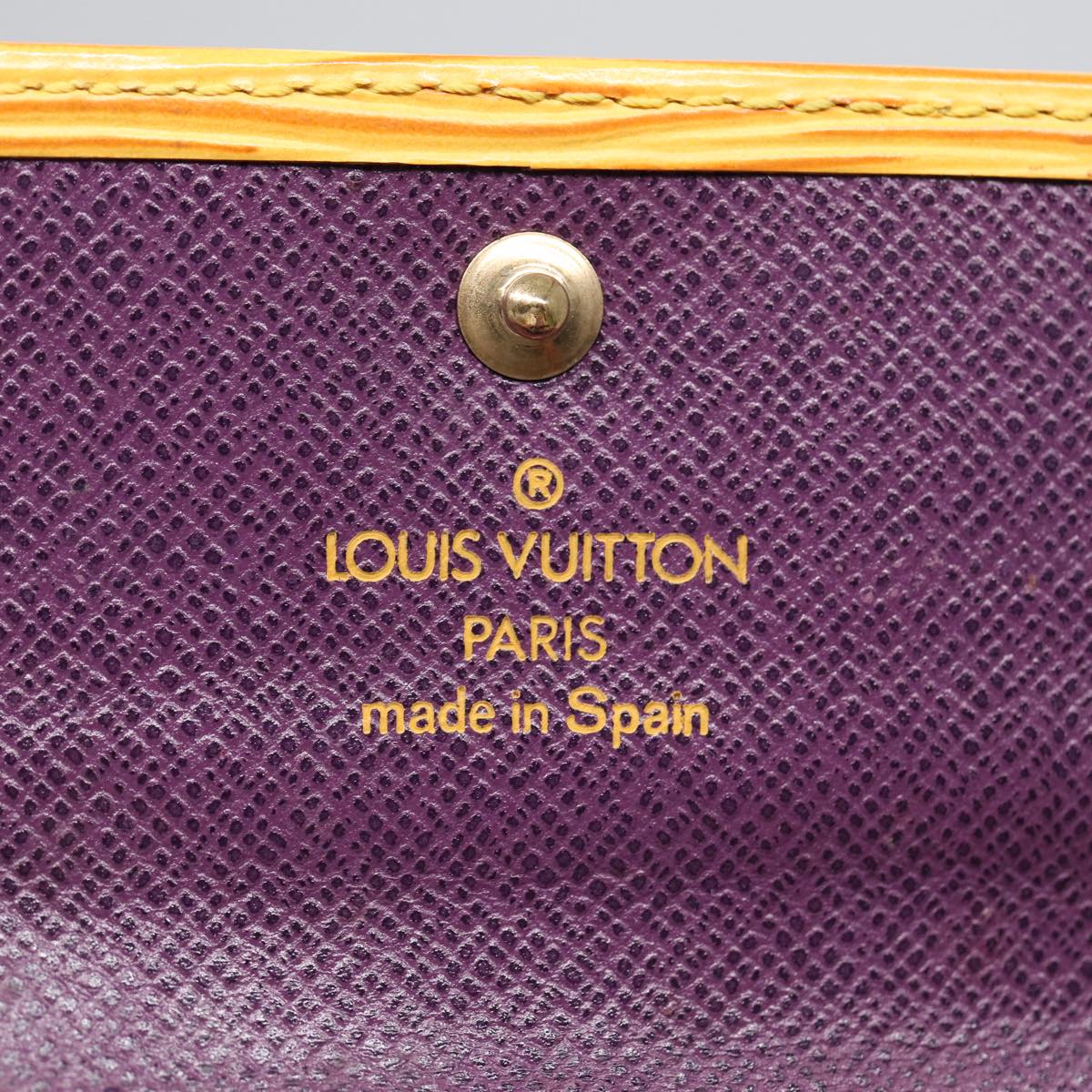 LOUIS VUITTON Epi Multicles6 Key Case Yellow M63819 LV Auth bs17100