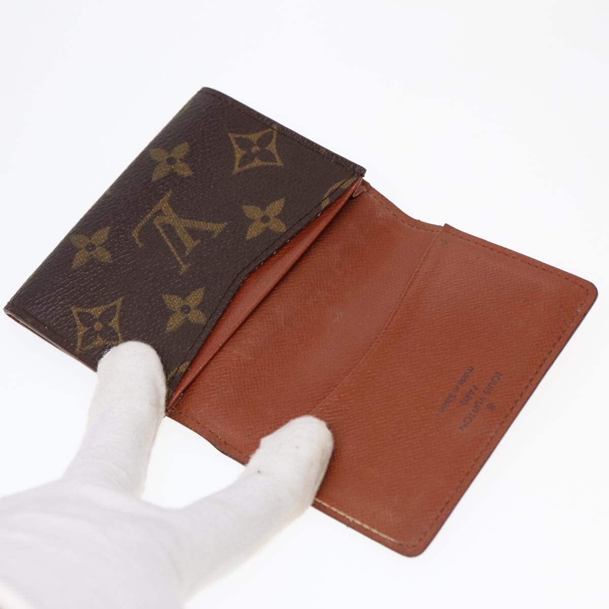 LOUIS VUITTON Monogram Amberop Cartes De Visit Card Case M62920 LV Auth bs17102