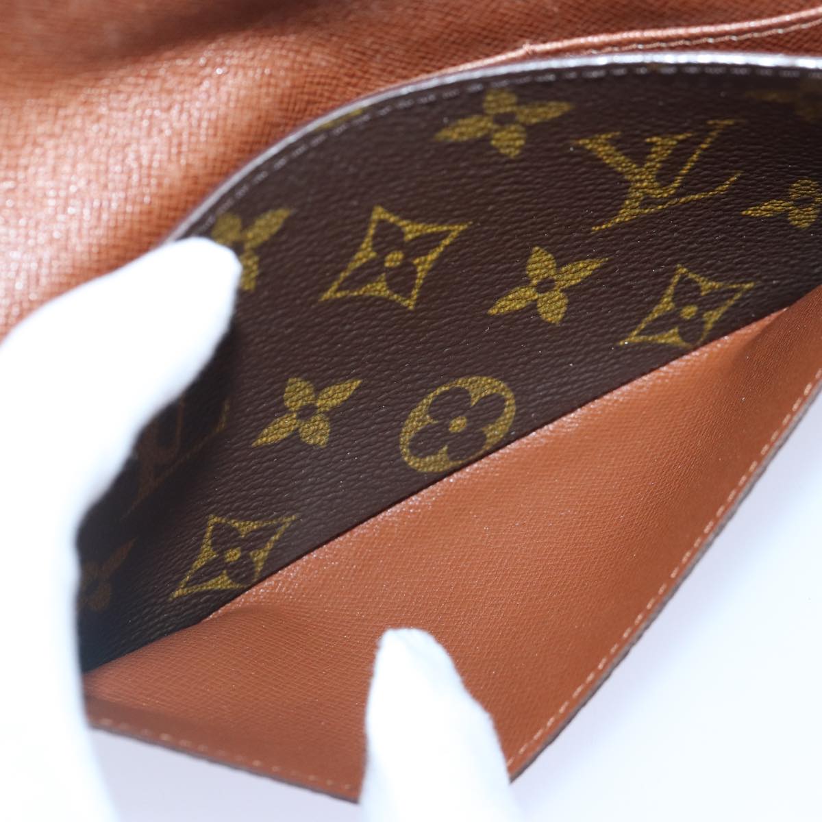 LOUIS VUITTON Monogram Porte Yen 3 Credit Long Wallet M61818 LV Auth bs17103