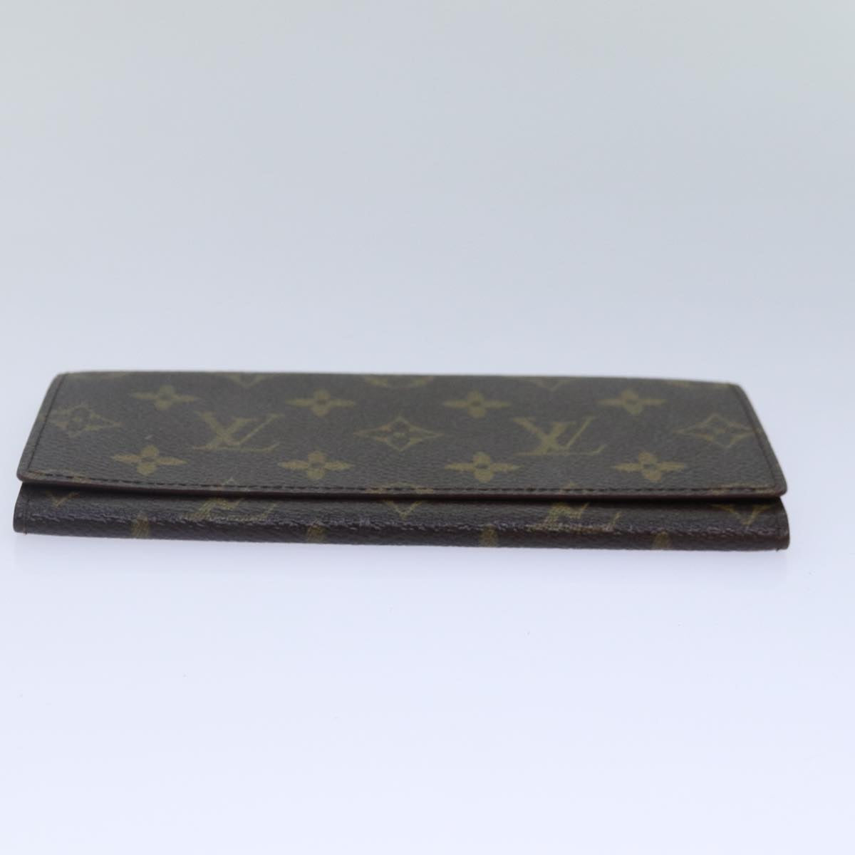 LOUIS VUITTON Monogram Porte Yen 3 Credit Long Wallet M61818 LV Auth bs17103