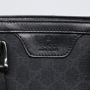 GUCCI GG Canvas Hand Bag Black 322072 Auth bs17120-17