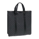 GUCCI GG Canvas Hand Bag Black 322072 Auth bs17120-1