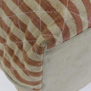 CHANEL Matelasse Chain Crash Shoulder Bag Canvas Red Gold CC Auth bs17125-9