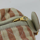 CHANEL Matelasse Chain Crash Shoulder Bag Canvas Red Gold CC Auth bs17125-10