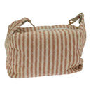 CHANEL Matelasse Chain Crash Shoulder Bag Canvas Red Gold CC Auth bs17125-2