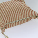 CHANEL Matelasse Chain Crash Shoulder Bag Canvas Red Gold CC Auth bs17125-6