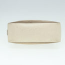 GUCCI Hand Bag Canvas Leather Beige Silver 001 3766 Auth bs17134-6