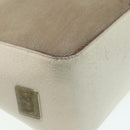 GUCCI Hand Bag Canvas Leather Beige Silver 001 3766 Auth bs17134-10