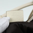GUCCI Hand Bag Canvas Leather Beige Silver 001 3766 Auth bs17134-12