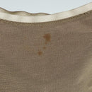 GUCCI Hand Bag Canvas Leather Beige Silver 001 3766 Auth bs17134-2