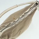 GUCCI Hand Bag Canvas Leather Beige Silver 001 3766 Auth bs17134-7