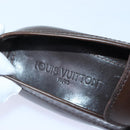 LOUIS VUITTON shoes Leather 7 Brown LV Auth bs17139-10