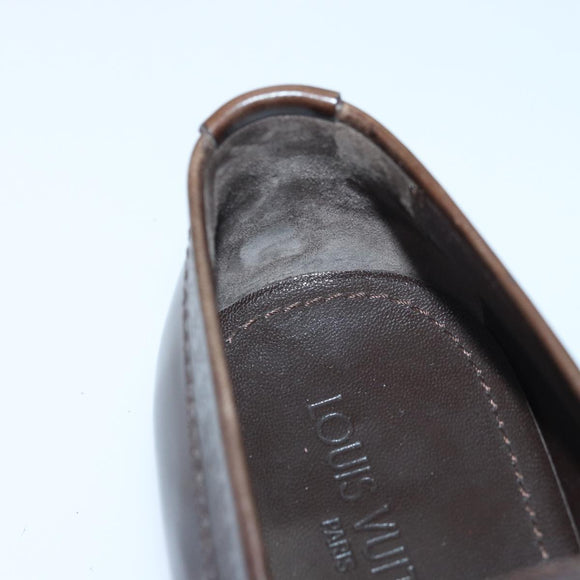 LOUIS VUITTON shoes Leather 7 Brown LV Auth bs17139