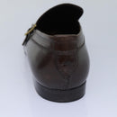 LOUIS VUITTON shoes Leather 7 Brown LV Auth bs17139-18