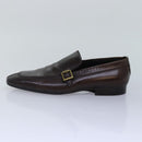 LOUIS VUITTON shoes Leather 7 Brown LV Auth bs17139-19