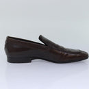 LOUIS VUITTON shoes Leather 7 Brown LV Auth bs17139-20