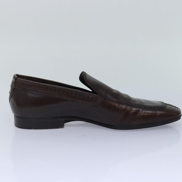 LOUIS VUITTON shoes Leather 7 Brown LV Auth bs17139