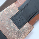 LOUIS VUITTON shoes Leather 7 Brown LV Auth bs17139-23