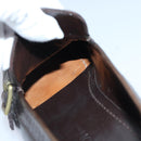 LOUIS VUITTON shoes Leather 7 Brown LV Auth bs17139-28