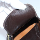 LOUIS VUITTON shoes Leather 7 Brown LV Auth bs17139-29