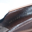 LOUIS VUITTON shoes Leather 7 Brown LV Auth bs17139-30