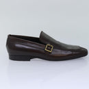 LOUIS VUITTON shoes Leather 7 Brown LV Auth bs17139-5