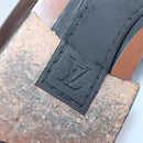 LOUIS VUITTON shoes Leather 7 Brown LV Auth bs17139-8