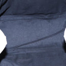 BALENCIAGA Navy Cabas Hand Bag Leather White Silver 339936 Auth bs17140-11