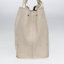 BALENCIAGA Navy Cabas Handtas Leer Wit Zilver 339936 Auth bs17140-4