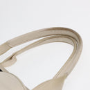 BALENCIAGA Navy Cabas Hand Bag Leather White Silver 339936 Auth bs17140-8