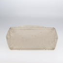 BALENCIAGA Navy Cabas Hand Bag Leather White Silver 339936 Auth bs17140-5