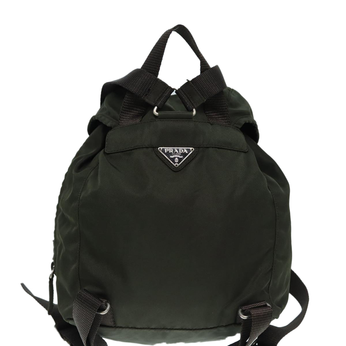 PRADA Backpack Nylon Khaki Auth bs17144 - 0