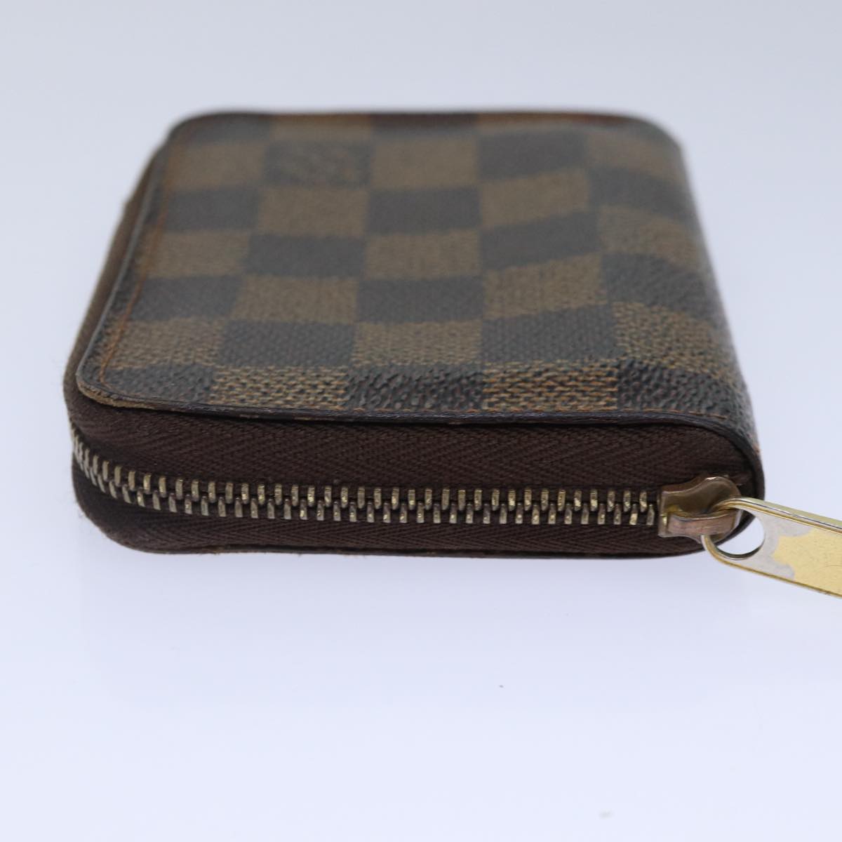 LOUIS VUITTON Damier Ebene Zippy Coin Purse N63070 LV Auth bs17148