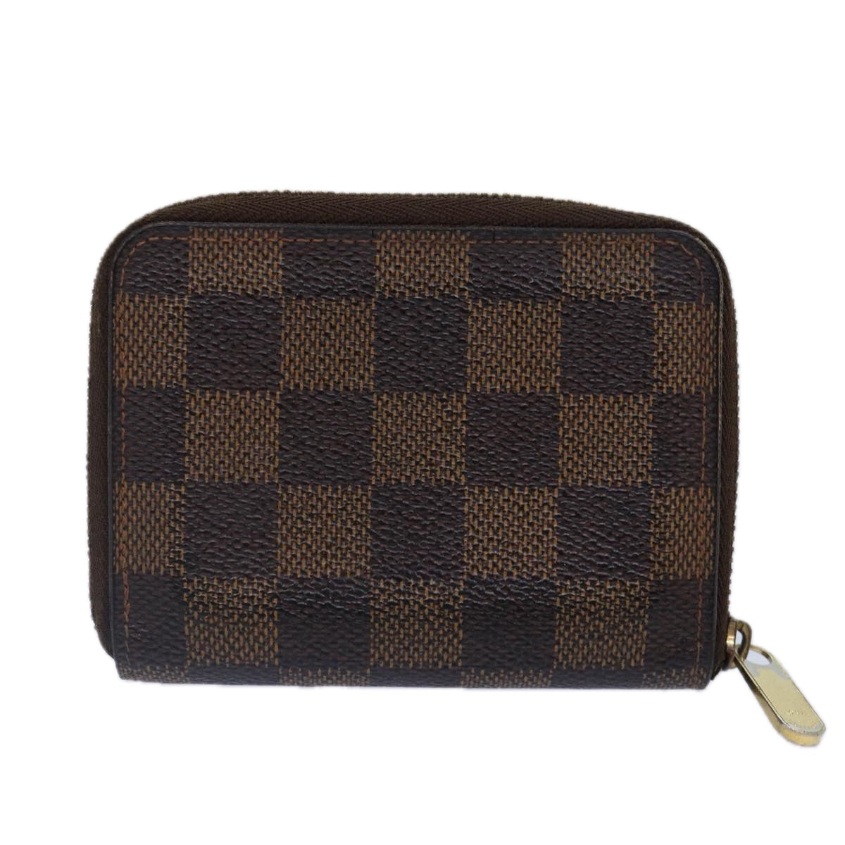 LOUIS VUITTON Damier Ebene Zippy Coin Purse N63070 LV Auth bs17148 - 0