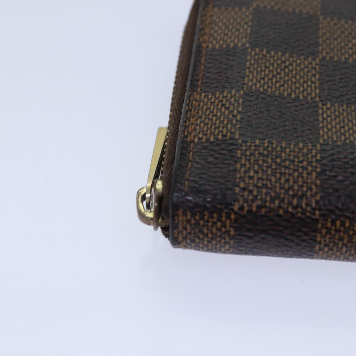 LOUIS VUITTON Damier Ebene Zippy Coin Purse N63070 LV Auth bs17148