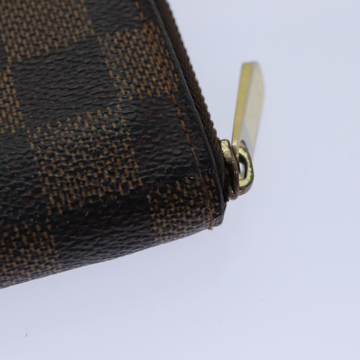 LOUIS VUITTON Damier Ebene Zippy Coin Purse N63070 LV Auth bs17148