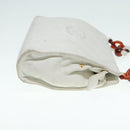 CHANEL Matelasse Shoulder Bag Lamb Skin White Gold CC Auth bs17156-4