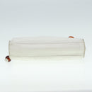 CHANEL Matelasse Shoulder Bag Lamb Skin White Gold CC Auth bs17156-9