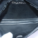 CHANEL Matelasse Chain Waist bag Lamb Skin Black Gold CC Auth bs17157-11