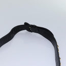 CHANEL Matelasse Chain Waist bag Lamb Skin Black Gold CC Auth bs17157-8