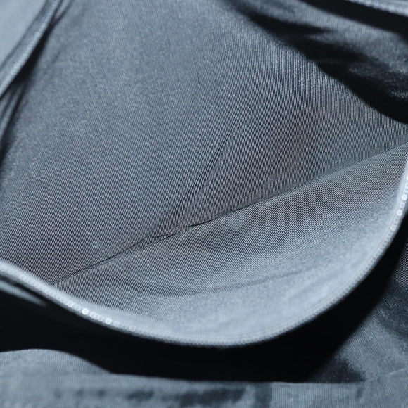 CHANEL Matelasse Hand Bag Calf Skin Black Silver CC Auth bs17167