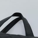 CHANEL Matelasse Hand Bag Calf Skin Black Silver CC Auth bs17167-8