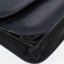 BALENCIAGA Shoulder Bag Leather Navy Gold Auth bs17168-16