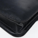 BALENCIAGA Shoulder Bag Leather Navy Gold Auth bs17168-17