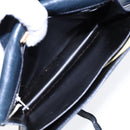 BALENCIAGA Shoulder Bag Leather Navy Gold Auth bs17168-10